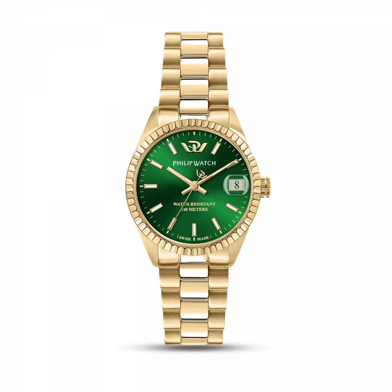 OROLOGIO PHILIP WATCH CARIBE GOLD & GREEN DIAL |31MM|