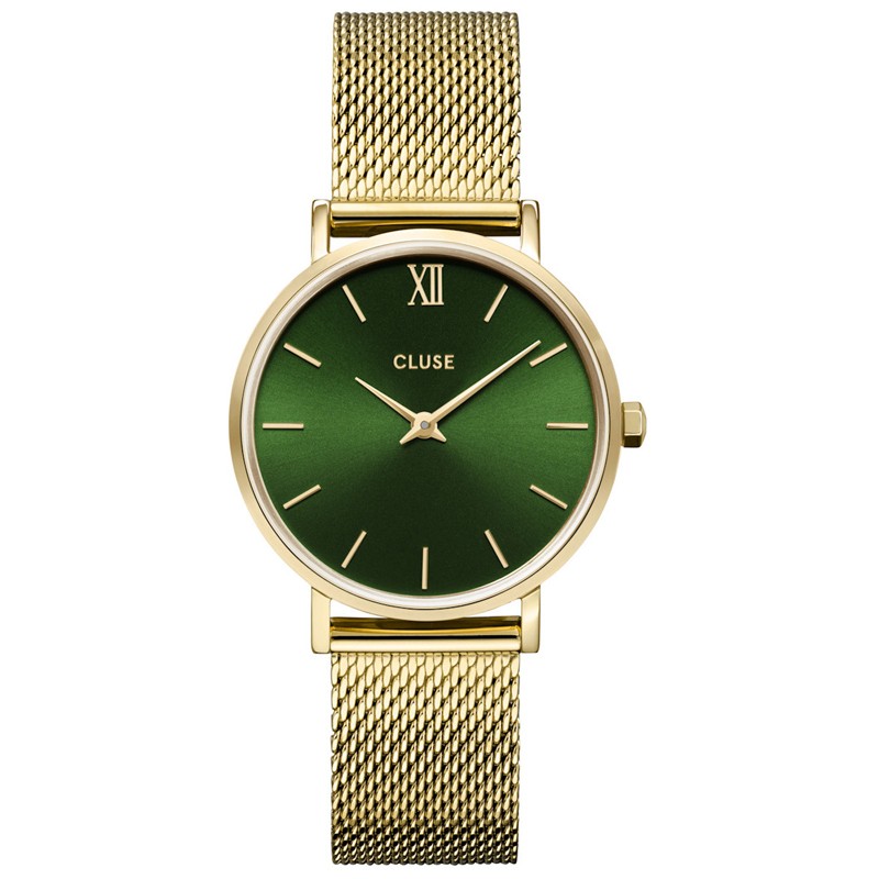 OROLOGIO CLUSE MINUIT DIAL GREEN - GOLD |33MM|