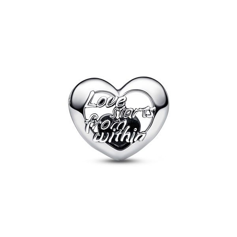 CHARM PANDORA CUORE OPENWORK “LOVE STARTS FROM WITHIN“
