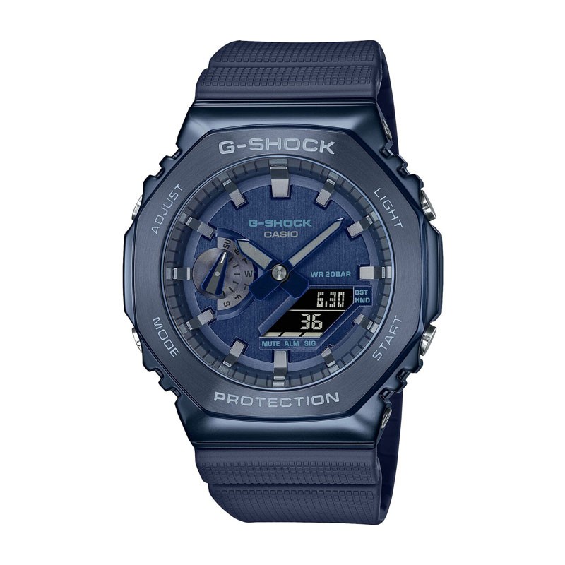OROLOGIO G SHOCK CASIO METAL COVERED BLUE |44.4MM|