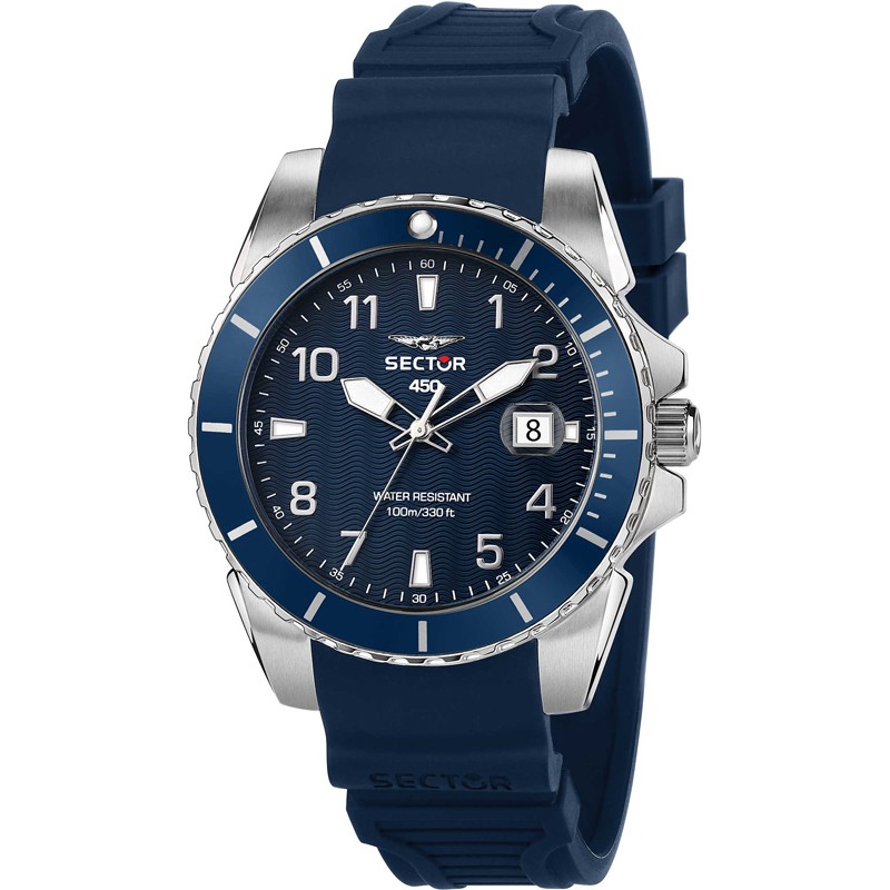 OROLOGIO SECTOR 450 BLUE DIAL SILICON |41MM|